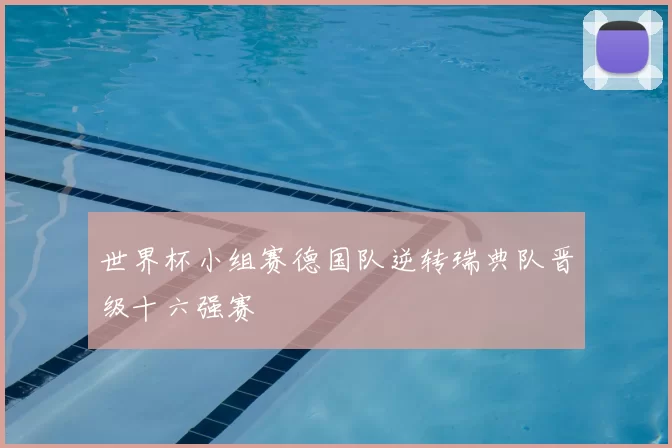 世界杯小组赛德国队逆转瑞典队晋级十六强赛