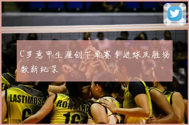 C罗意甲生涯创下单赛季进球及胜场数新纪录